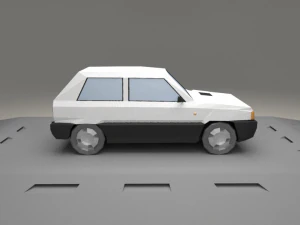 fiat panda from 1980 3D Model