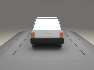 fiat panda from 1980 3D Model