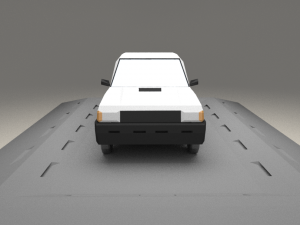 fiat panda from 1980 3D 모델