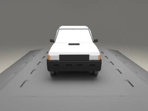 fiat panda from 1980 3D Model
