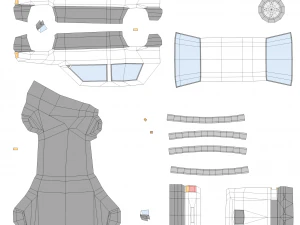 fiat panda from 1980 3D Model