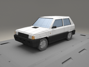 fiat panda from 1980 3D 모델