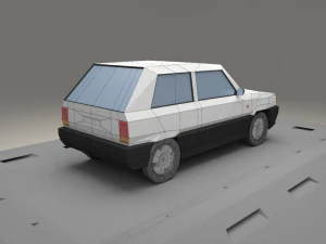fiat panda from 1980 3D Model