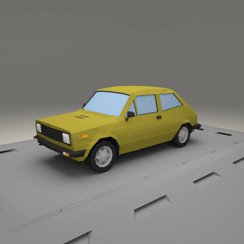 fiat 127 a from 1971 3D Model .c4d .max .obj .3ds .fbx .stl .blend 