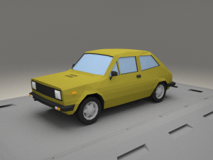 fiat 127 a from 1971 Modello 3D