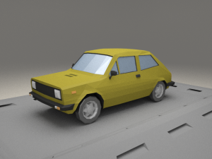 fiat 127 a from 1971 3D Модель