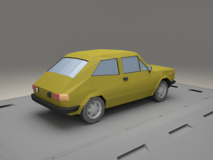 fiat 127 a from 1971 3D Модель
