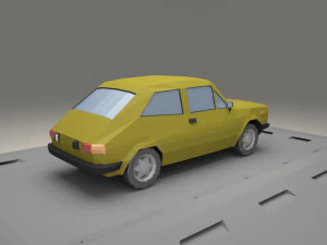 fiat 127 a from 1971 3D Model