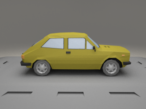 fiat 127 a from 1971 3D Модель