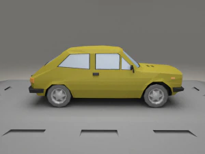 fiat 127 a from 1971 3D Model