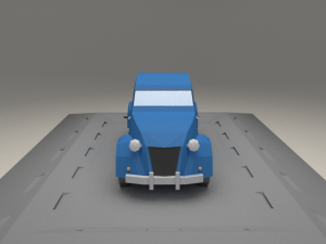 citroen 2cv azlp from 1955 3D Model