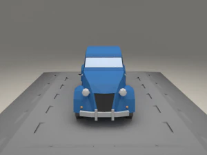 citroen 2cv azlp from 1955 3D Model