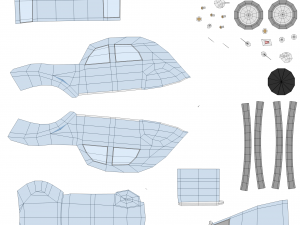citroen 2cv azlp from 1955 3D Model