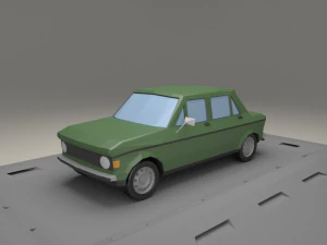 フィアット 128 4ドア 1969 年から 3Dモデル