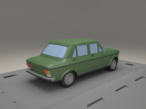 fiat 128 4door from 1969 Model 3D