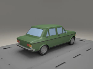 fiat 128 4door from 1969 3D Model