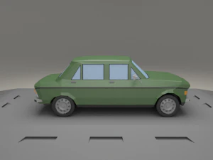 fiat 128 4door from 1969 3D Model