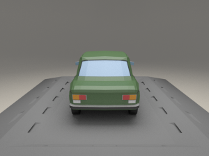 fiat 128 4door from 1969 Model 3D