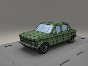 fiat 128 4door from 1969 Model 3D