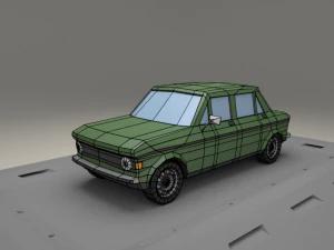 fiat 128 4door from 1969 3D Model