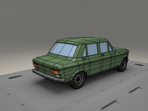 fiat 128 4door from 1969 Model 3D