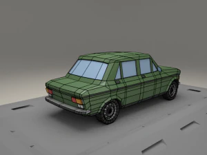 fiat 128 4door from 1969 3D Model