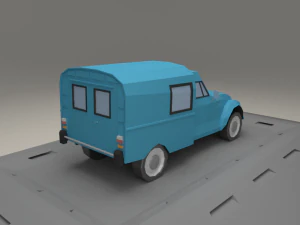 citroen acadiane from 1985 3D Model