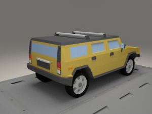 hummer h2 from 2003 Modelo 3D