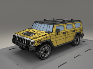hummer h2 from 2003 Modelo 3D