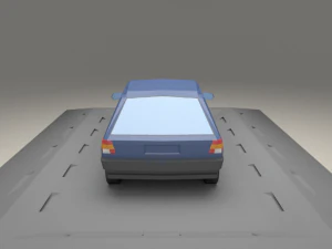 ford e fiesta 3door from 1990 3D Model