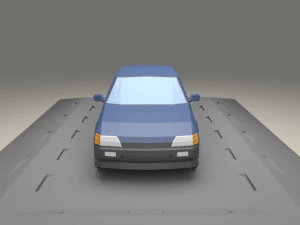 ford e fiesta 3door from 1990 3D Model