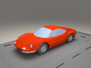 ferrari dino 206 gt from 1968 3D Model