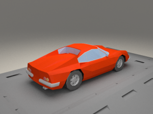 ferrari dino 206 gt from 1968 3D 모델
