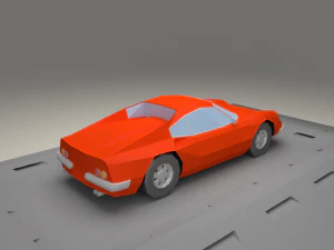 ferrari dino 206 gt from 1968 3D Model