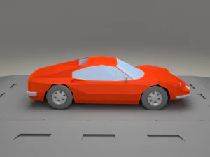 ferrari dino 206 gt from 1968 3D Model