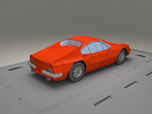 ferrari dino 206 gt from 1968 3D Model