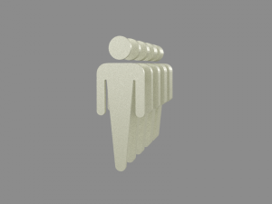wc symbol Modello di stampa 3D