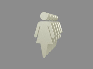 wc symbol Modello di stampa 3D