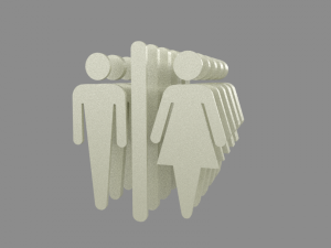 wc symbol Modello di stampa 3D