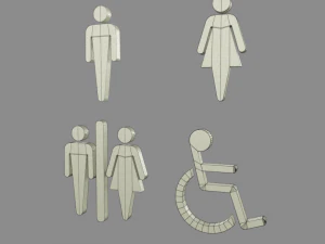 wc symbol 3D Print Model