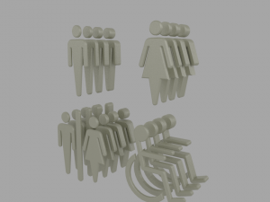 wc symbol 3D Print Model