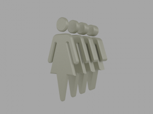 wc symbol 3D Print Model