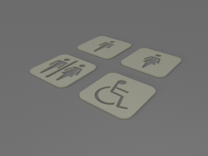wc pictogram 3D Print Model