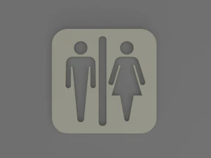 wc pictogram 3D Print Model