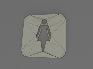 wc pictogram 3D Print Model