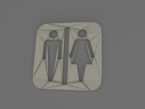 wc pictogram 3D Print Model