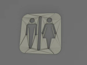 wc pictogram 3D Print Model