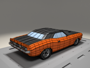 dodge challenger 440 from 1973 3D 模型
