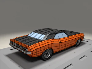 dodge challenger 440 from 1973 3D Model