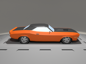 dodge challenger 440 from 1973 3D 模型